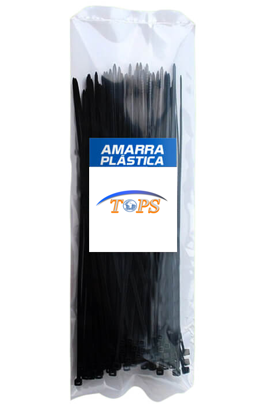 Picture of PAQ AMARRA PLASTICA #16 NEGRA (100UND)            