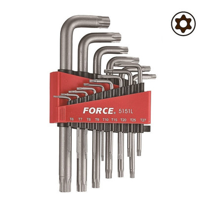 Picture of FORCE JGO 15 LLAVES TORX T-6H - T-60H (5151LT)    