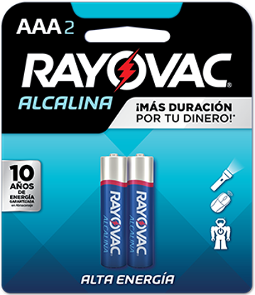 Picture of RAYOVAC BATERIA ALCALINA AAA BLISTER 2 UNDS       