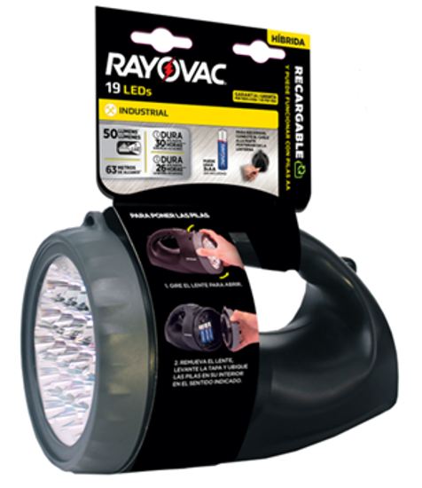 Picture of RAYOVAC LINTERNA RECARGABLE 19 LED                